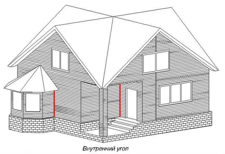 Фото 13. Использование внутреннего угла на фасаде