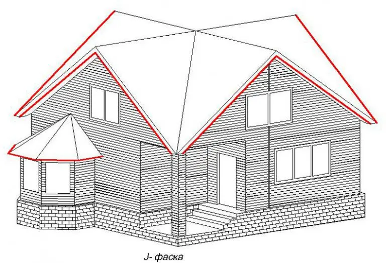 Фото 20. Как используется j-фаска на фасаде