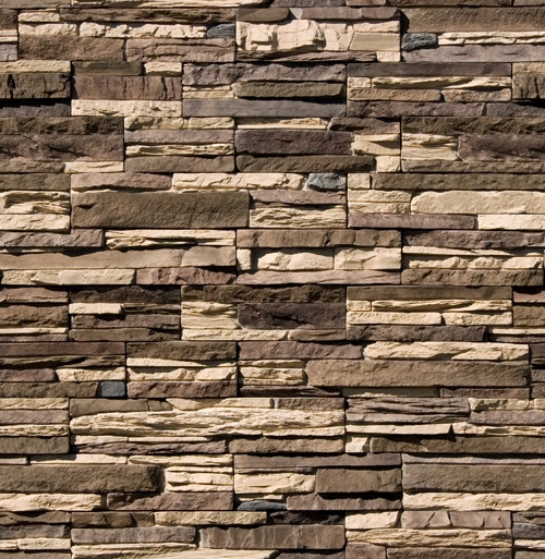 Из всех форм камня для фасада, реже всего упоминается шубка - она на фото.