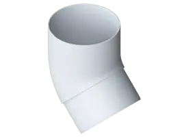 Колено трубы 45°, ПВХ, серия Элит, цвет Белый
