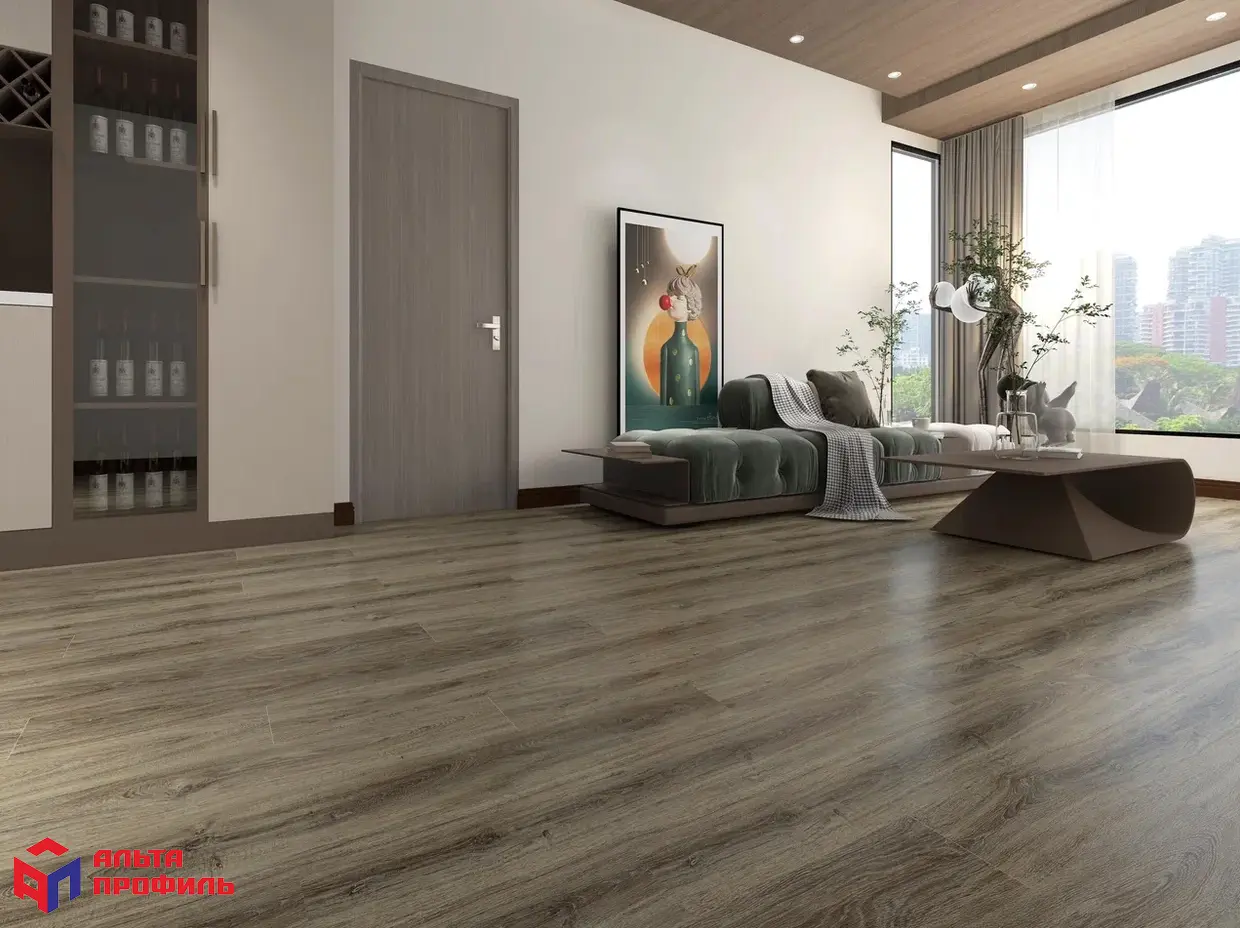 Стеновая панель АЛЬТА СЛЭБ SPC Кварцвинил 300х600х2,4мм Матовая Эстетика | Экрю