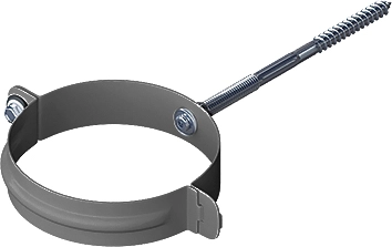 Хомут трубы, Металл, серия Элит, цвет Графит