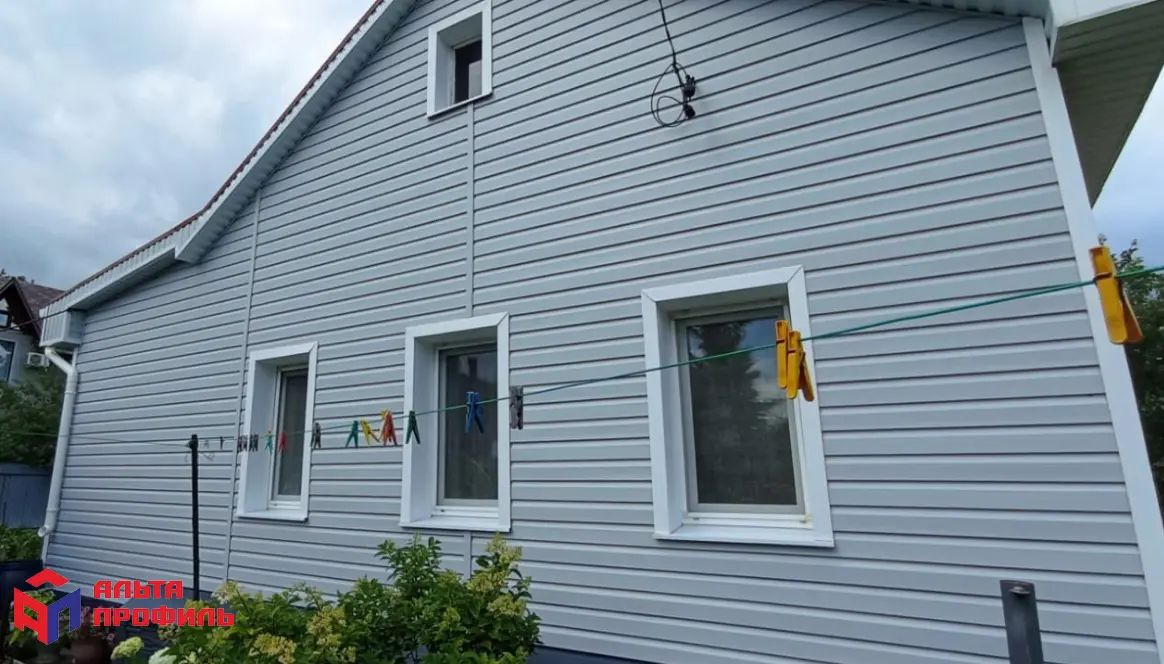 АЛЬТА КЛАССИКА Виниловый сайдинг | светло-серый, 3м