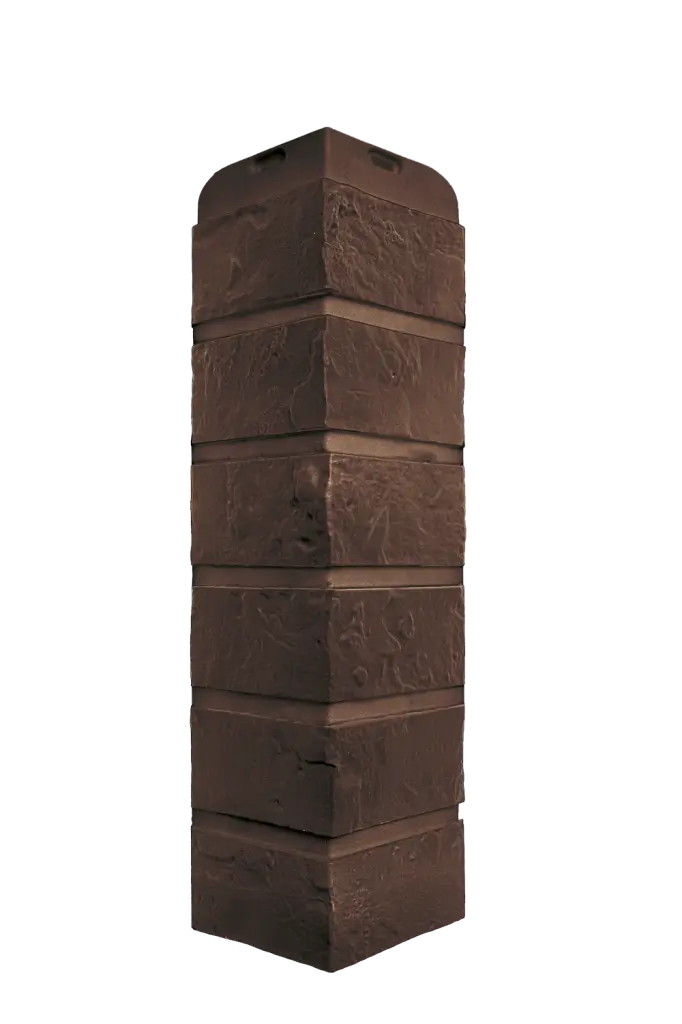 НАРУЖНЫЙ УГОЛ КИРПИЧ РИЖСКИЙ ЭКО, ЦВЕТ КОРИЧНЕВЫЙ