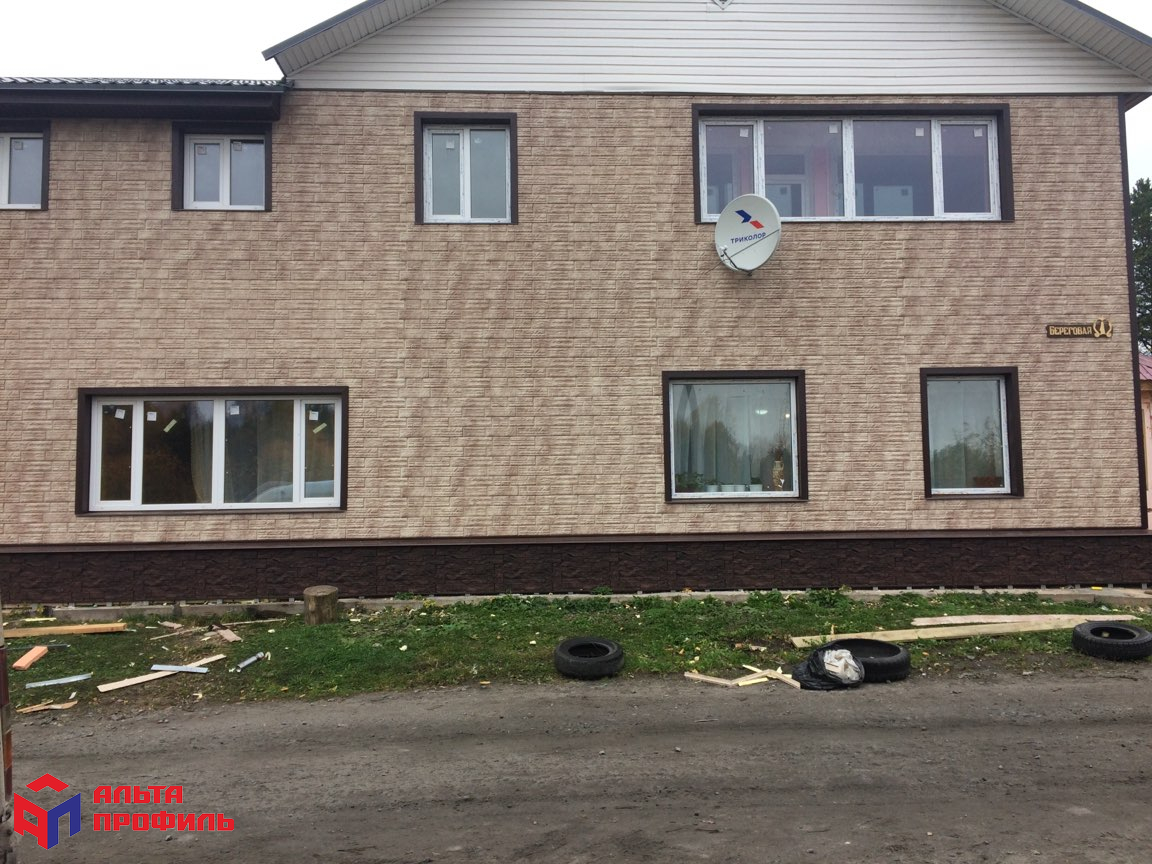 Формованный сайдинг, Сланцевая порода, цвет Бежевый