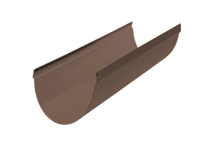 Желоб 115мм, ПВХ, серия Стандарт, 3м, цвет Коричнево-белый