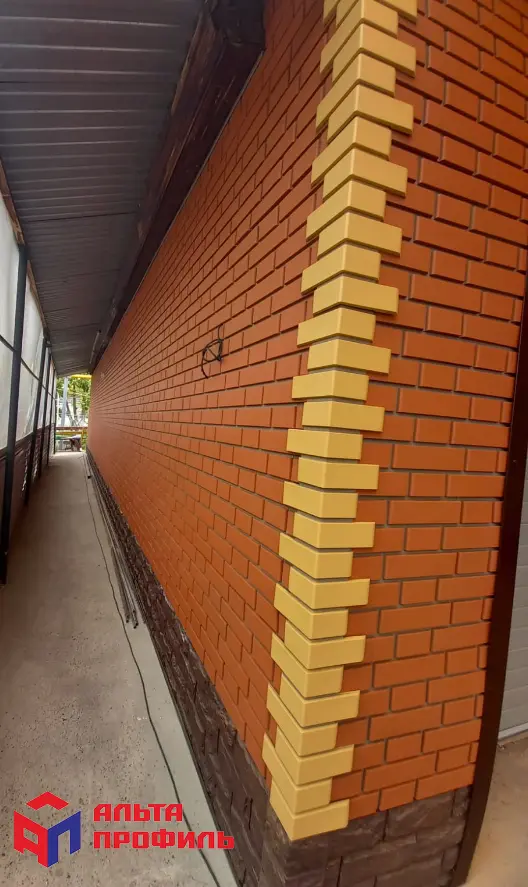 НАРУЖНЫЙ УГОЛ КИРПИЧ КЛИНКЕРНЫЙ, ЦВЕТ ЖЕЛТЫЙ