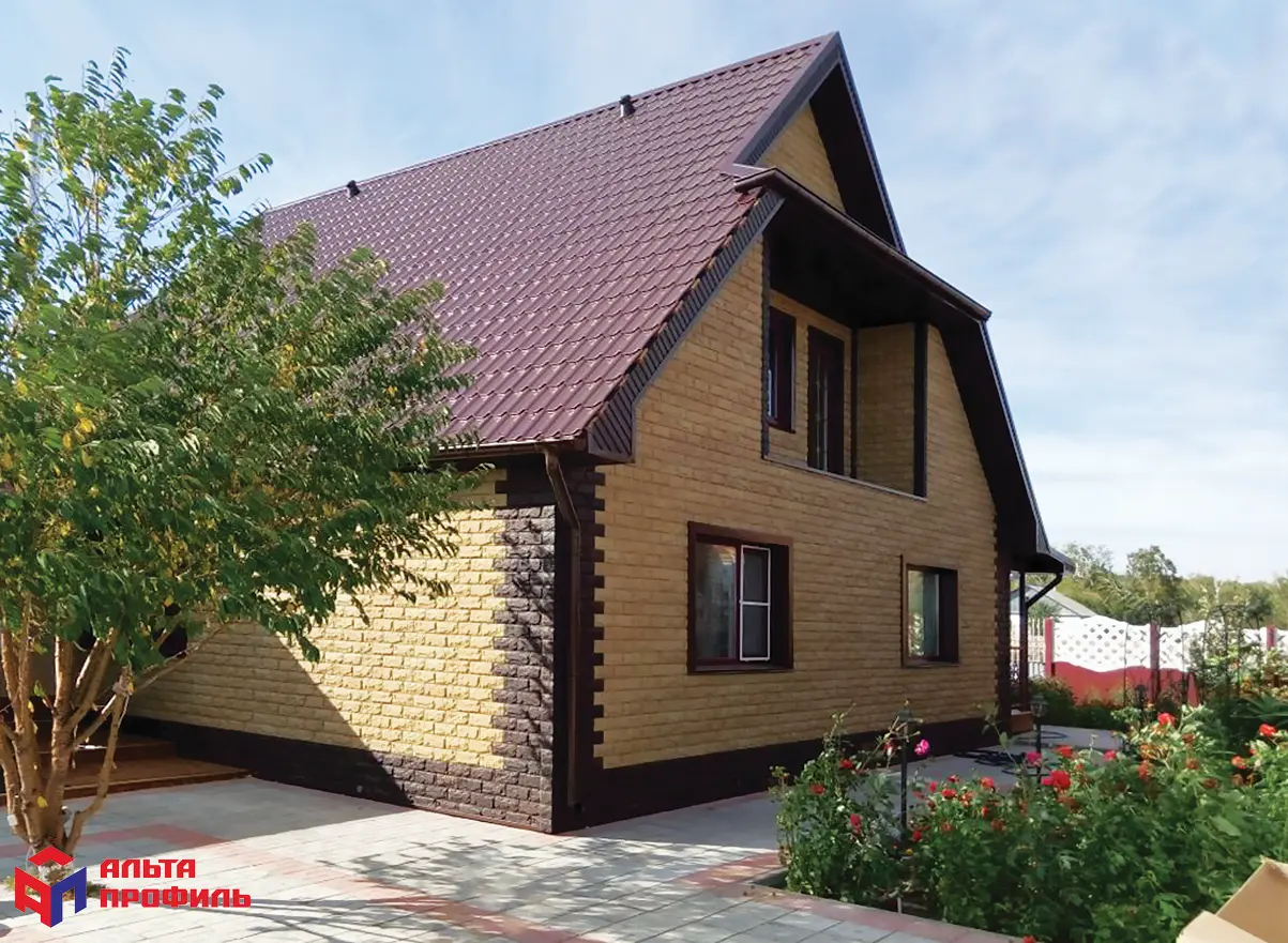 Планка "софит с перфорацией" коричневая Т-20 - 3м.