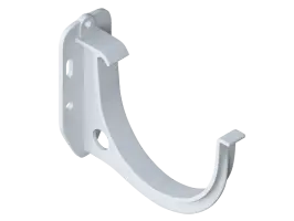 Кронштейн желоба, ПВХ, серия Элит, цвет Белый