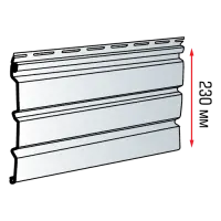 Планка "софит" белая Т-19 - 3м.