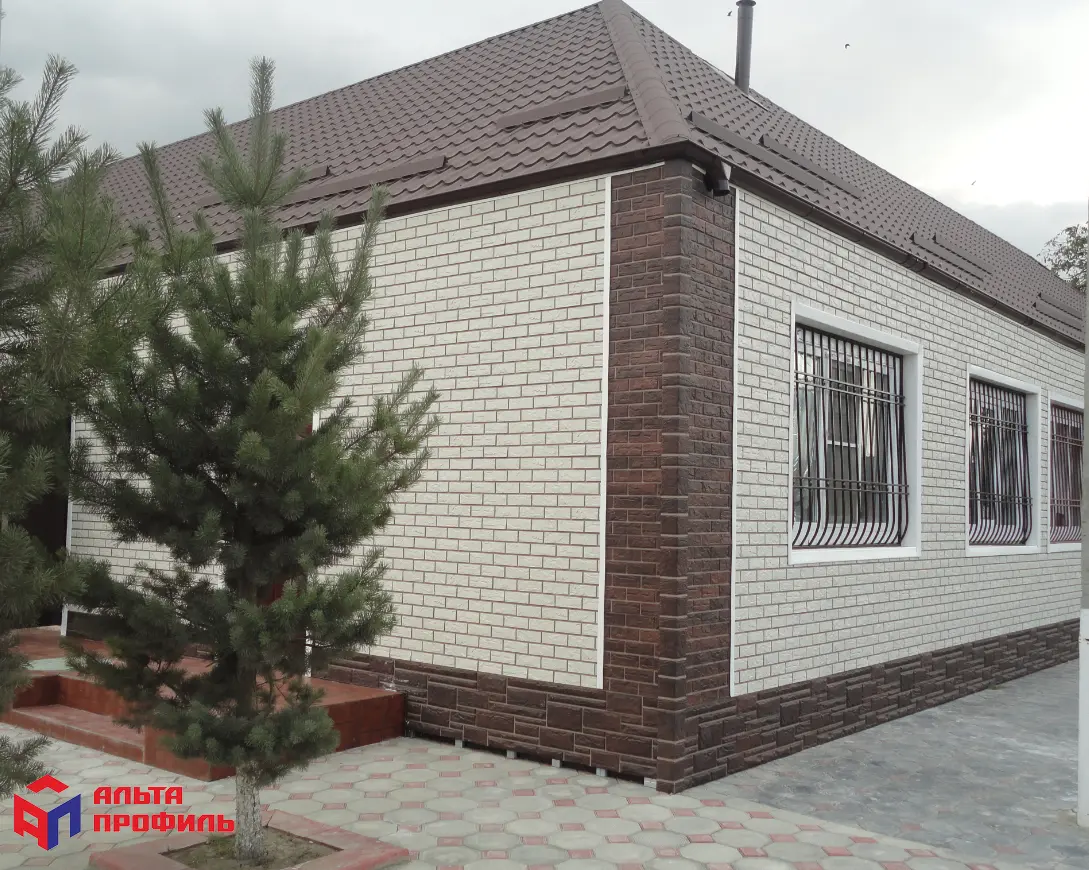 ПАНЕЛЬ КИРПИЧ, ЦВЕТ БЕЛЫЙ - Фасадные панели под кирпич