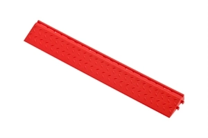Боковой элемент обрамления с пазами под замки, цвет Красный
