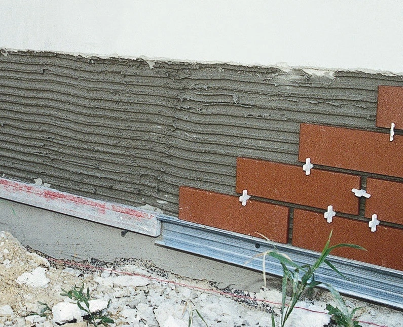 Монтаж клинкерной плитки