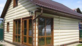 Отделка бани сайдингом